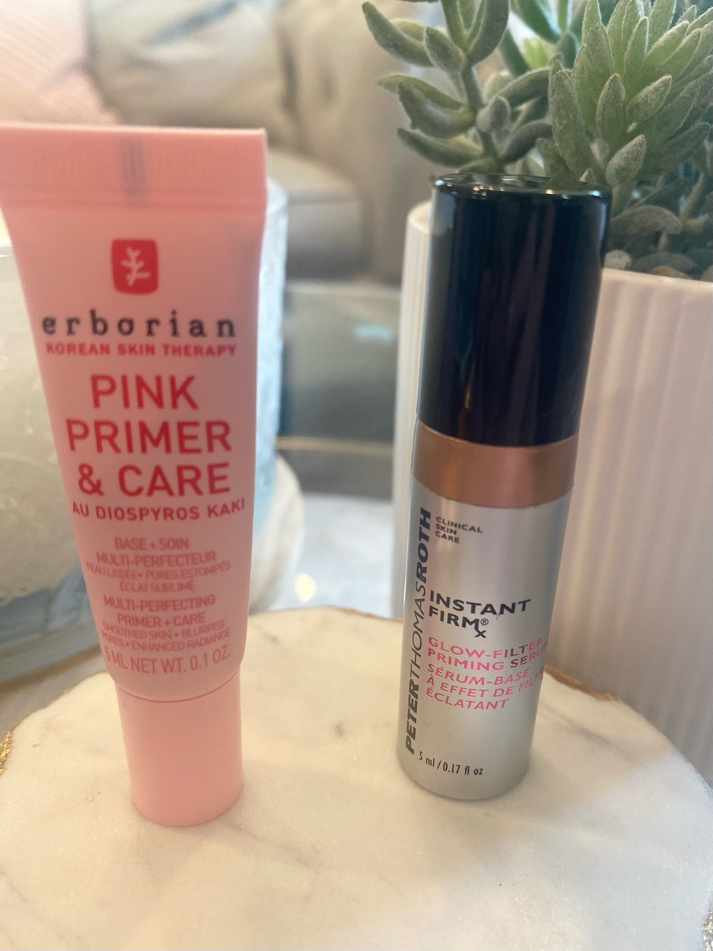 Peter Thomas Roth priming serum and Erborian Pink Primer & Care NWT mini size